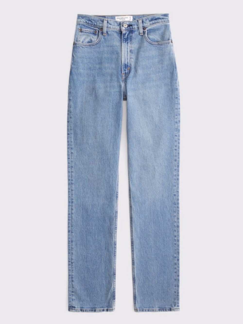 abercrombie 90s straight ultra high rise jeans light wash